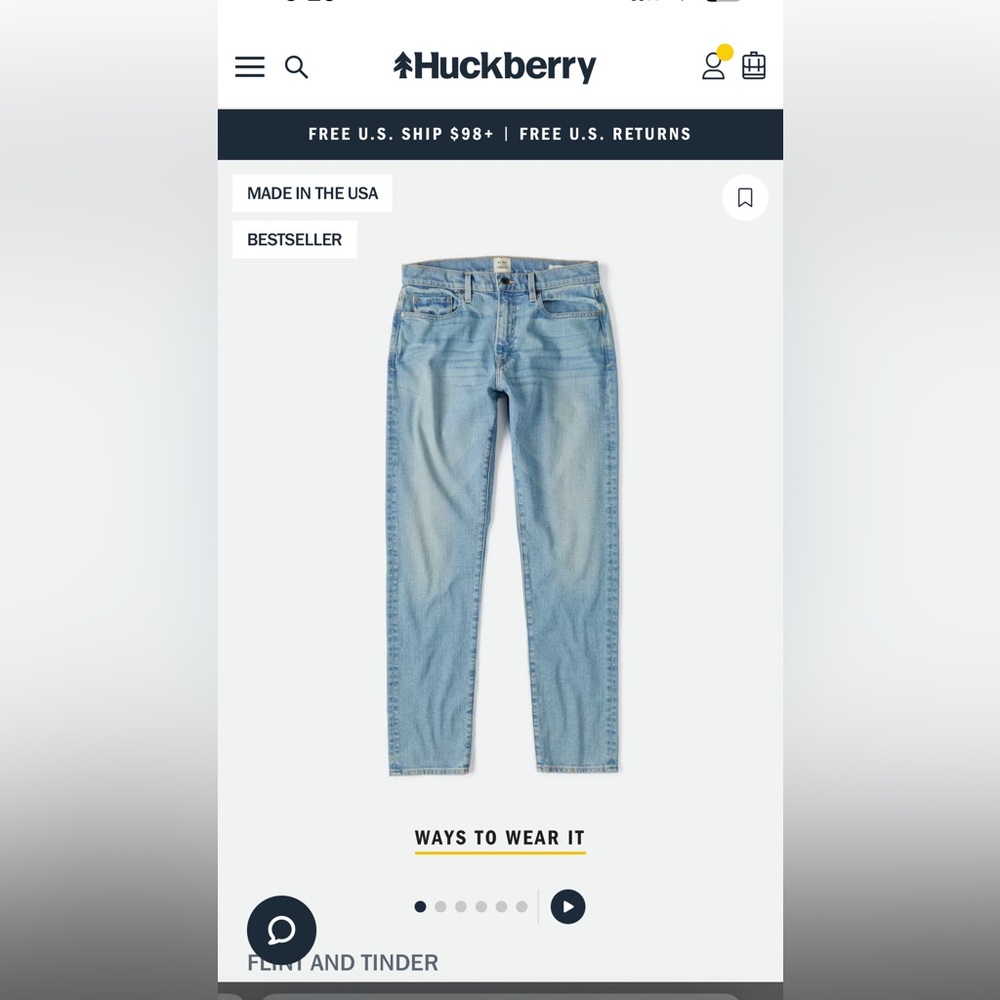 FLINT AND TINDER All-American Stretch Denim